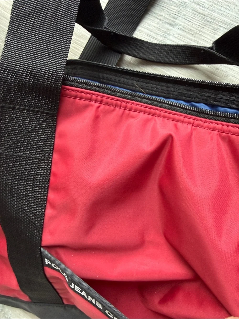 Vintage polo jeans co Red and Black Men’s Tote Bag
